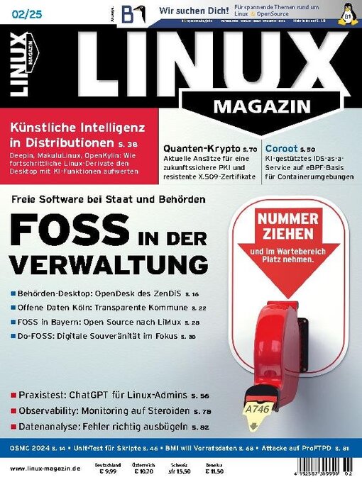 Title details for Linux Magazin germany by Computec Media GmbH - Available